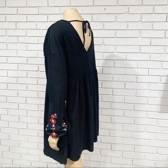Asos Women's Tall Embroidered BohoSmock Mini Dress - Picture 6 of 12